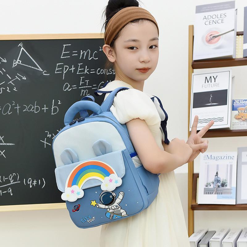 Kids Animal Pattern Soft Backpack With Load Reduction For School And Outings