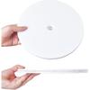 6 Inch Lazy Sn Turntable White Acrylic Ball Bearing Rotating Tray for Spice Rack Table Cake Kitchen Pantry Decorating Bathrooms TV Laptop Computer