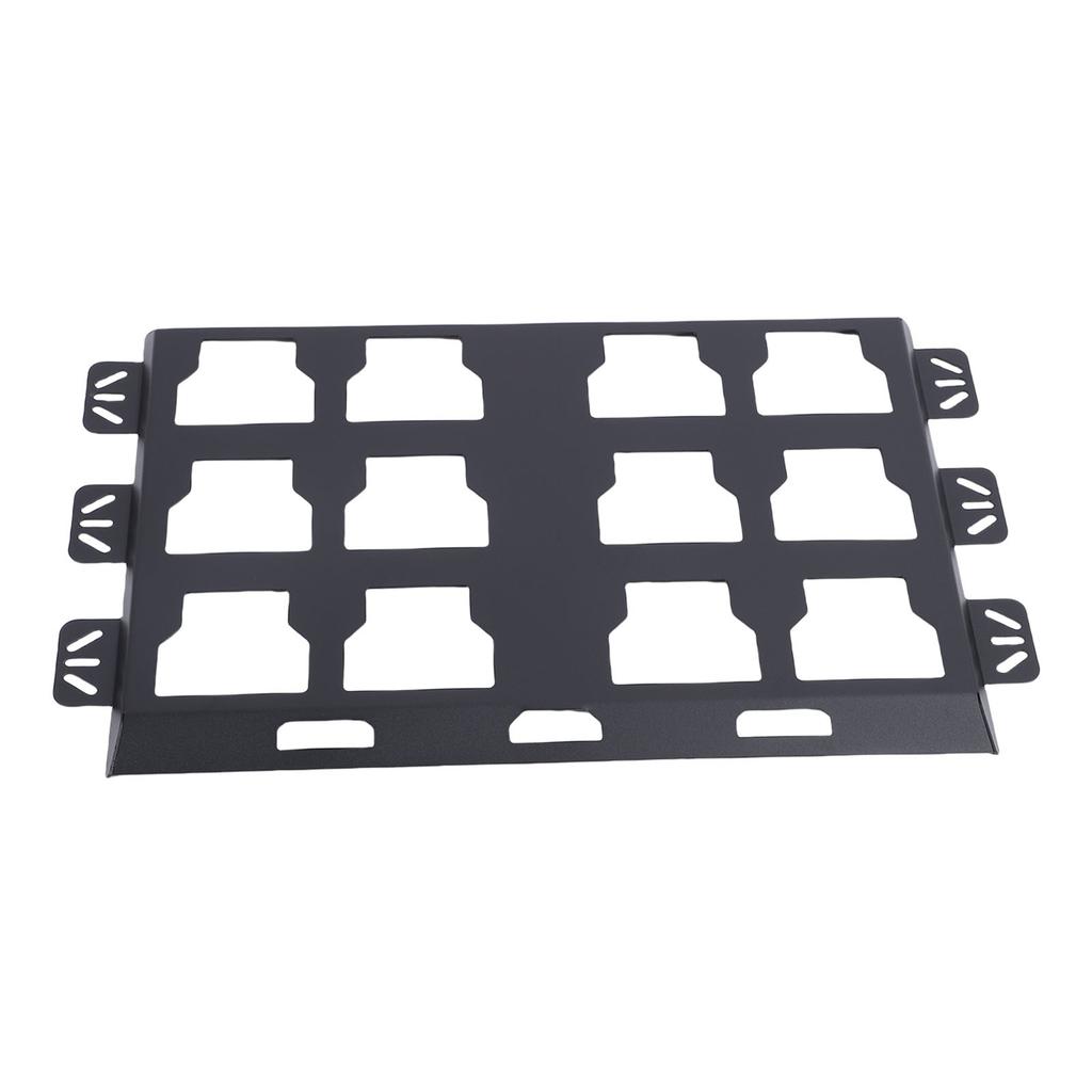 Płyta Montażowa Skrzynki Narzędziowej Stop Aluminium Podstawa do Montażu Ściennego lub Podłogowego Skrzynki Narzędziowej do Organizacji Czarna