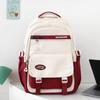 Schoolbag new schoolbag female Korean version ins large capacity middle and high school students backpack contrasting color primary school