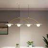 Nordic Minimalist Restaurant Chandelier - Modern Cream Bar Light for Dining Table
