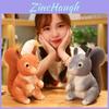 Lovely Short Plush Squirrel Doll For Girls Perfect For Comforting And Playtime