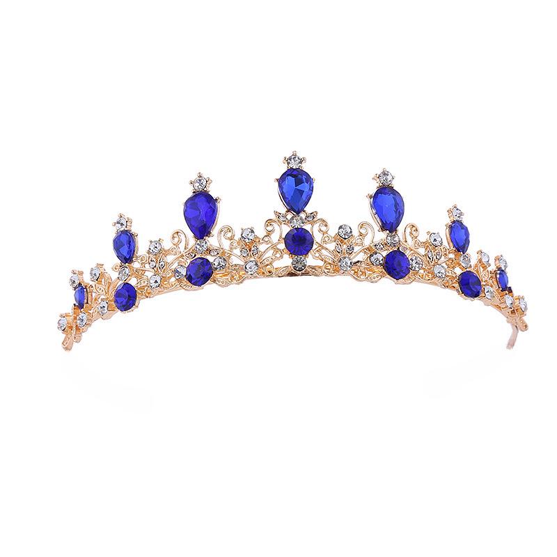 Crystal Queen Bridal Crown - Alloy Headdress for Weddings, Birthdays, and Parties (Children's and Korean Style)