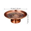 Buddhist Fruit Bowl Decorative Lotus Design Stable Base Footed Temple Tray for