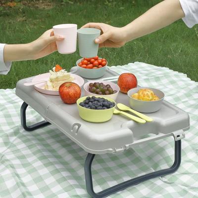 1pc Outdoor Portable Picnic Table Multi-purpose Foldable Camping Table Dining Plate Outdoor Furniture