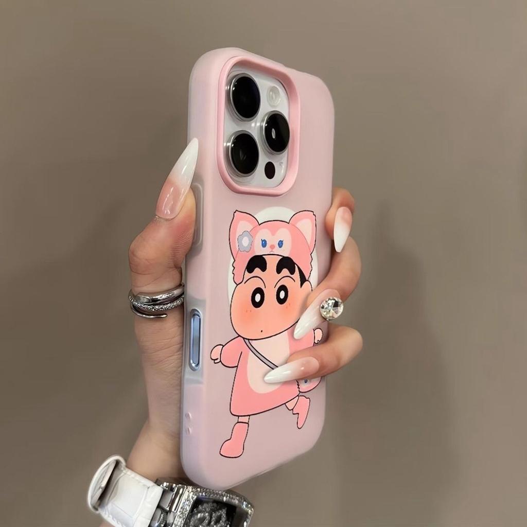 Jelly Magnetic Two-in-one Mobile Phone Case, Anti-fall, Minimalist Style, Internet Celebrity Soft Case, Cute, Fresh, Personalized, Skin-feeling Matte