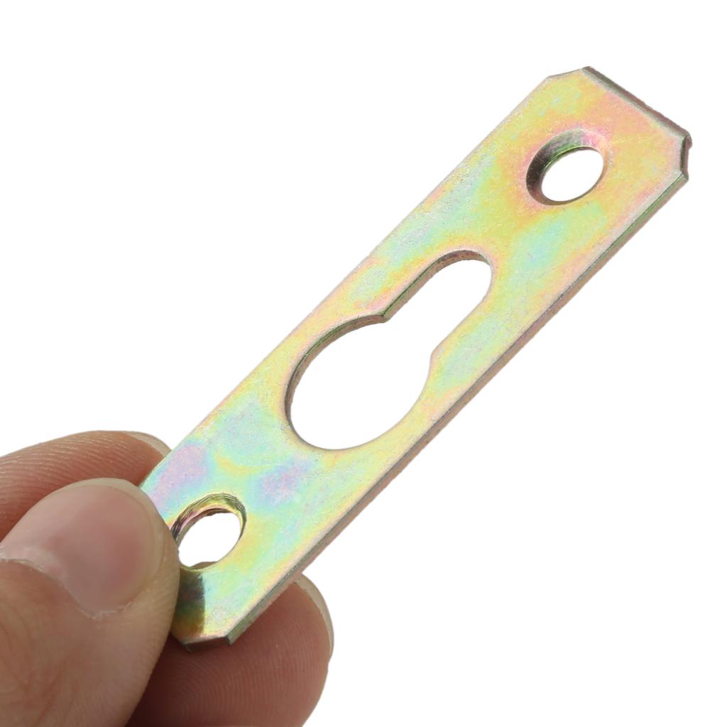 Large Iron Hook Photo Frame Hanger Interlocking Bracket Bed Hinge Concealed Hanging Code Mirror Wall Buckle 52/58mm Connector
