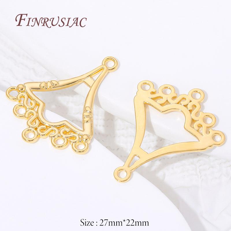 

18K Gold Plated Brass Connnector For Jewelry Making,DIY Necklaces&Bracelets Earrings Accessories,Multi Strand Jewelry Findings 1 piece