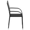 vidaXL Stapelbare Gartenstühle 2 Stk. Poly Rattan Schwarz