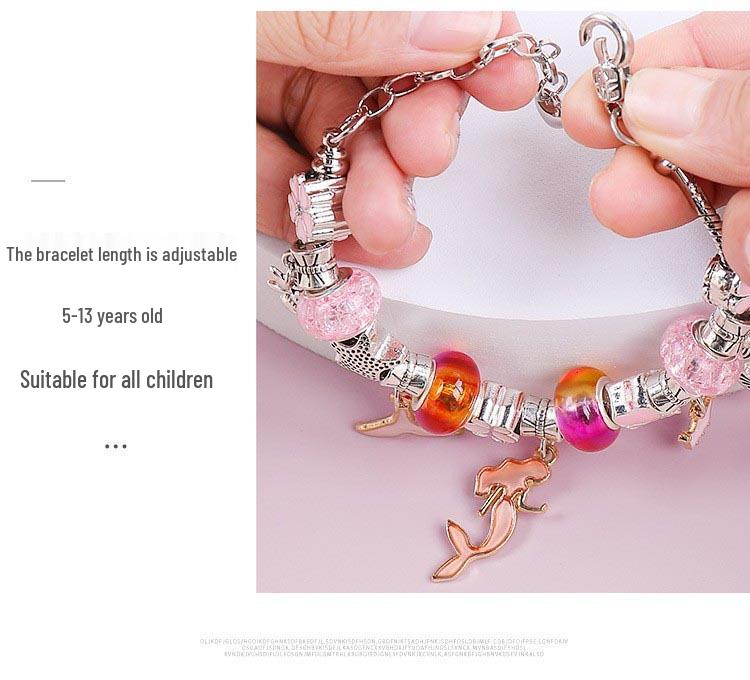 DIY Handmade Crystal Bead Bracelet Set for Kids - Jewelry Craft Kit & Festival Gift