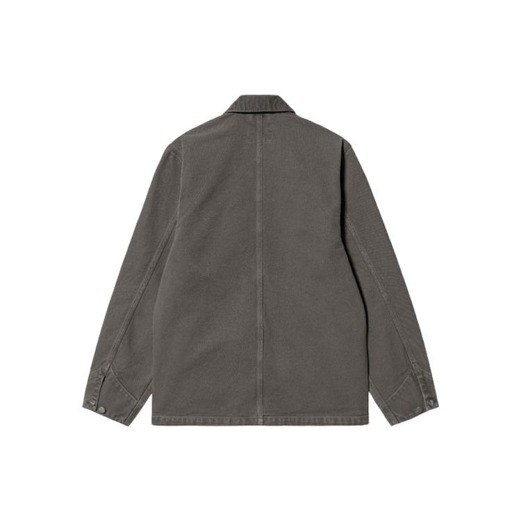 Carhartt WIP Michigan Jacket Classic American Vintage Solid Color Pocket Label Logo Work Jacket Men Jacket Black I026480-00E-FH