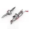Metal Axle Assembly Upgrade Accessories Fit for   SCX10 4  RC Off Road Crawler(Red )
