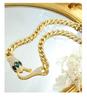 Colorfast High Street Hip Hop Style Zircon Snake Head Necklace