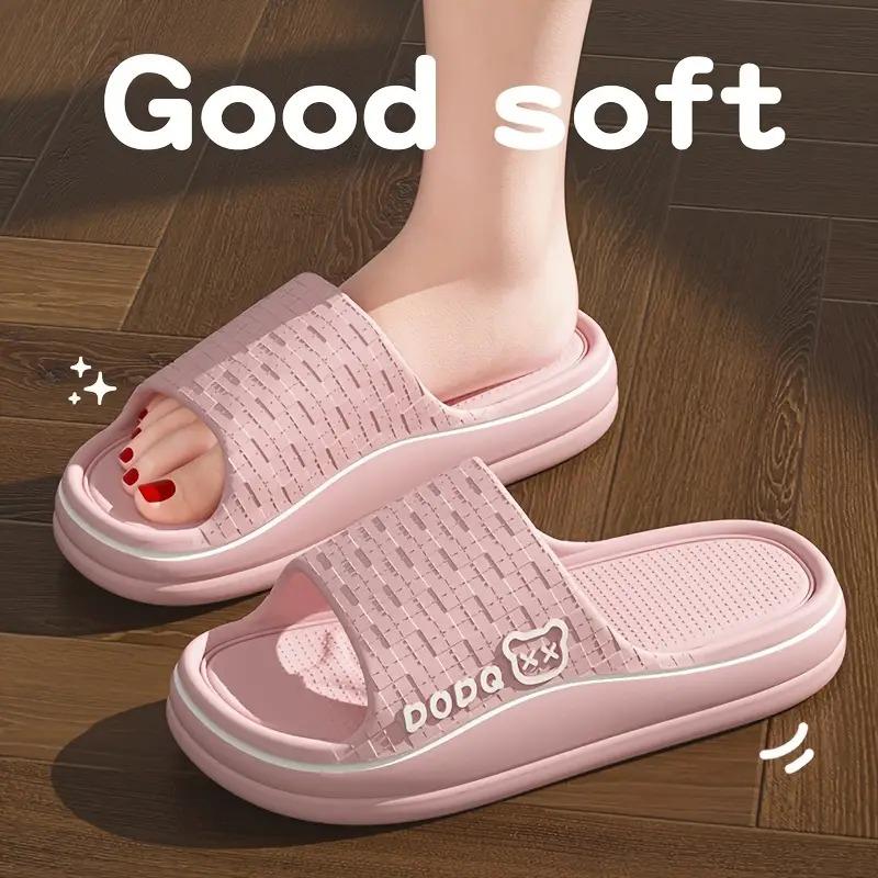 

Женские тапочки EVA One Step — удобная нескользящая подошва, легкие пляжные сандалии для дома и улицы, нескользящая подошва, домашние тапочки 36-37 розовый