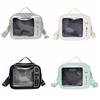 Ulzzang TV Model Backpack PU Shoulder Bag Cute Transparent Layer Ita Bag  Daily