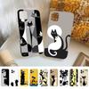 Abstract Cat  Phone Case For iPhone 15 14 11 12 13 Mini Pro XS Max Cover 6 7 8 Plus X XR SE 2020 Funda Shell