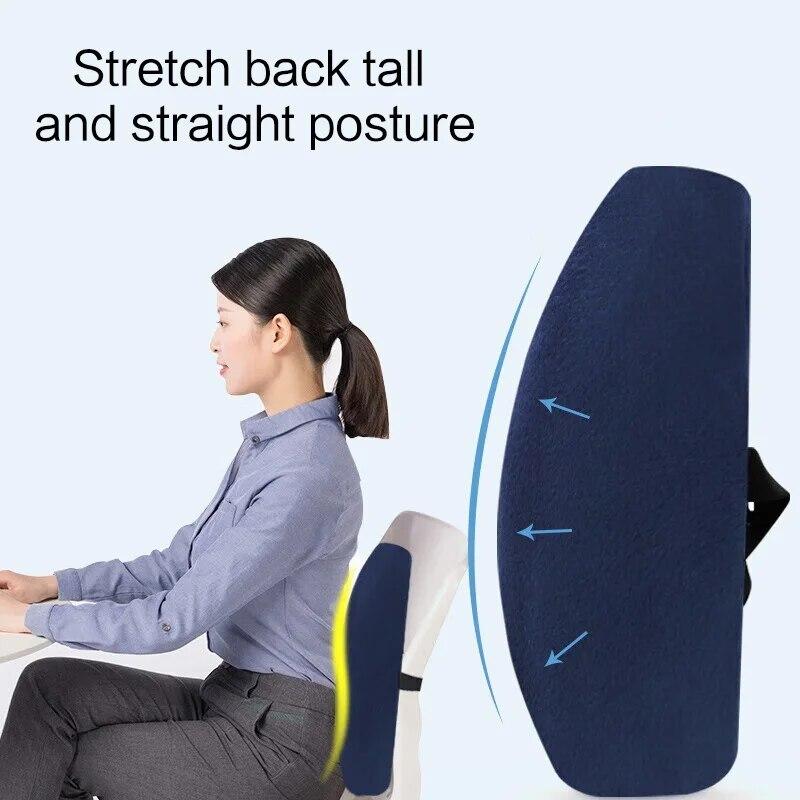 Four Seasons Breathable Office Car Memory Cotton Lumbar Support