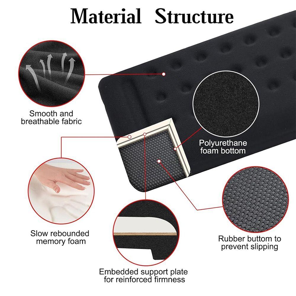 1Pc Black Desk Elbow Pad Soft Cushion Keyboard Hand Rest Elbow Support Padding  Protection Rest