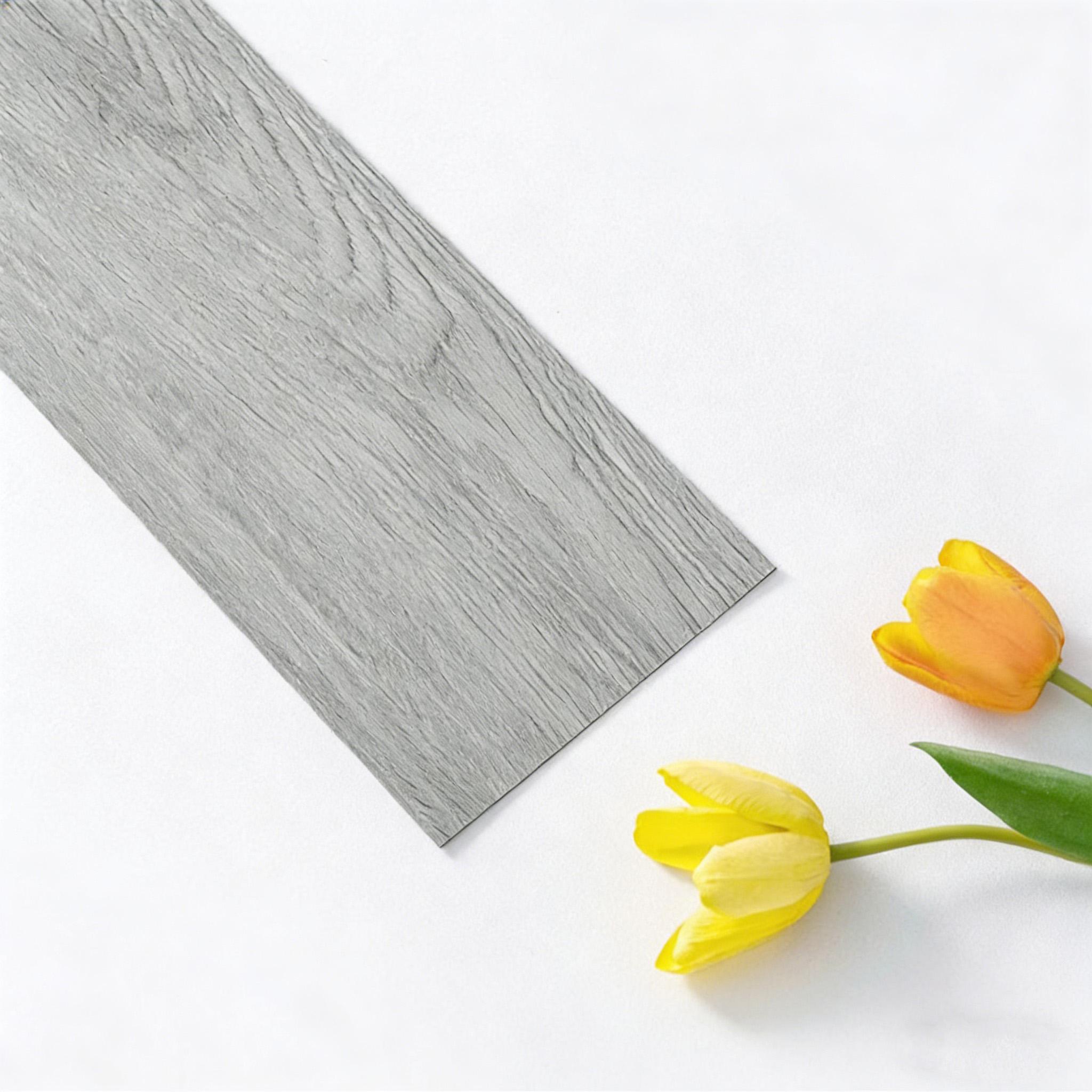 

10pcs 40x15cm Floor Sticker Wall Sticker Modern Self-adhesive Thick PVC Wood Grain Floor Sticker Living Room Bedroom Decoration