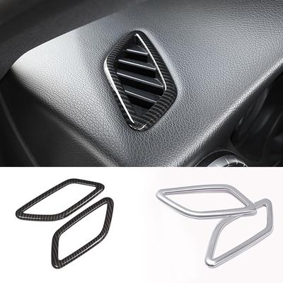 2x Chrome ABS Central Painel Superior Saída de Ar Tampa Guarnição Para Mercedes-Benz A CLA GLA Classe W176 C117 X156