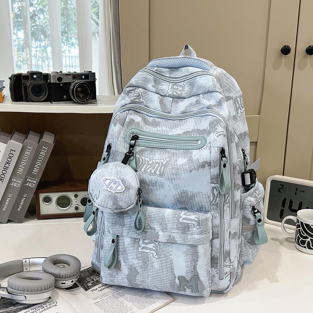 Schoolbag School Bag Boys and Girls College Students Durable Backpack Junior High School Students High School Students Elementary School Students