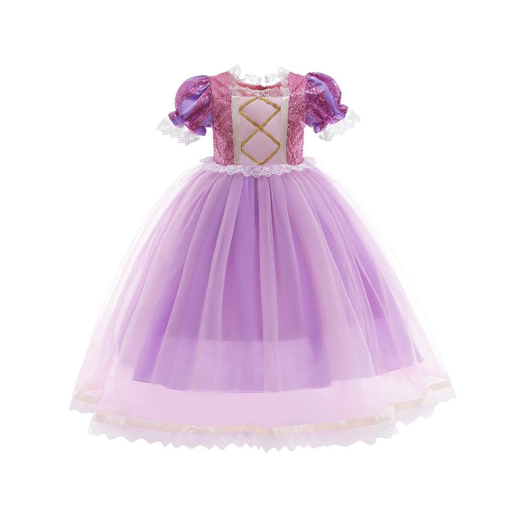 Lien Baby CCBR Princess Costume for and with Accessory Sizes and 150 Purple Dress, Cosplay, One-Piece Events, Recitals, Christmas, Birthdays, Kids,