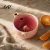 Kitchen Prep Colander Ceramic Berry Washing Bowl with Drainage Hole 360 Degree Self Basin for Vegetables Rinsing Fruit Rinse Bowl Fresh Vegetable