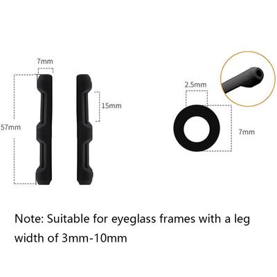New 6 Pair Silicone Glasses Ear Cushion Anti-Slip Elastic Comfort Glasses Retainers