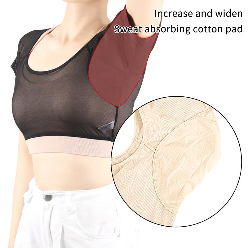 T-Shirt Shape Sweat Pads Washable Underarm Armpit Sweat Pads Reusable Perfume Absorbing Guards Shield Deodorant For Women