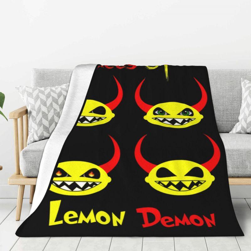 Custom Music Band Lemon Demon Blanket 3D Printed Soft Flannel Fleece Warm Throw Blankets for Car Bedroom Couch Quilt