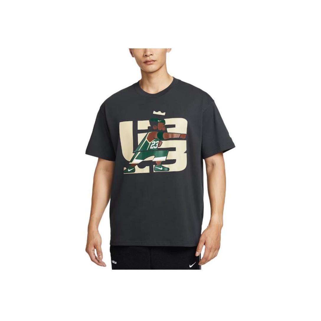 Nike Drop-Shoulder Printed Short-Sleeve T-Shirt Black IH8539-045 XL
