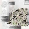 GUOYU Blanket Cartoon Panda Blanket Cute Animal and Floral Flower Throw BlanketsBirthday Gifts for KidsAnimal LoversLightweight Soft Fleece