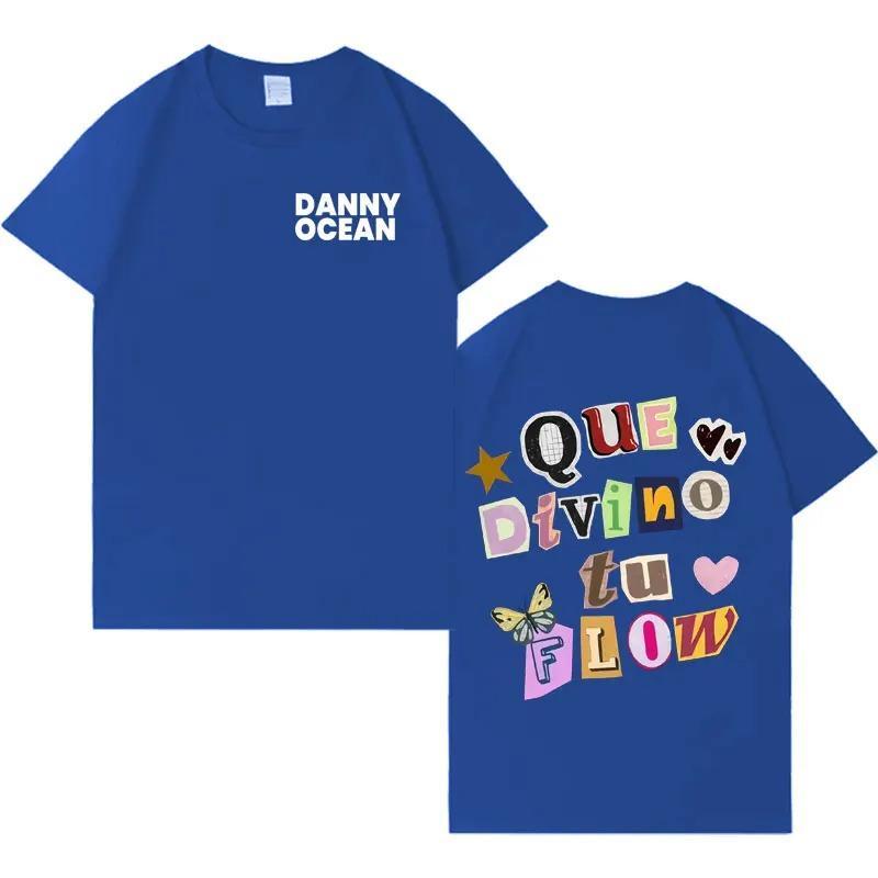 Rapper Danny Ocean Trendy Album TShirt Mens Fashion Hot Selling Casual Y2K Clothing Popular HipHop Crew Neck Sleeve TShirt