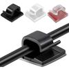 50Pcs Cable Clips Self Adhesive Cord Management Black Wire Holder Organizer Clamp Self-adhesive Car Wire Clip Accessories