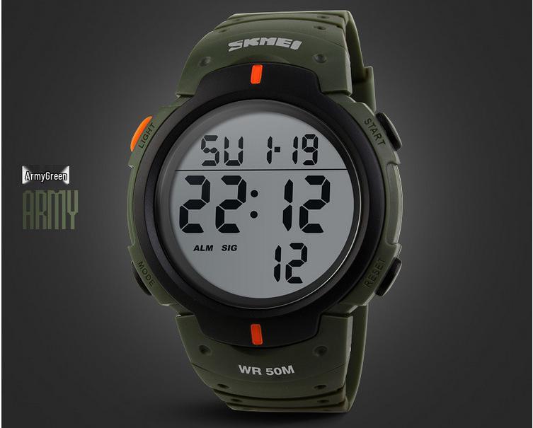 SKMEI 1068 Waterproof Sports Watch: Large Dial, Unisex, Multifunctional for Outdoor & Students