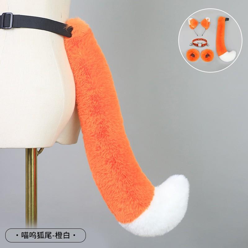 Bandeau Oreilles de Chat Lolita Peluche Fait Main Pince à Cheveux Renard Accessoire Animal Kawaii Femmes Filles
