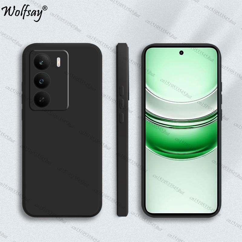 

Чехол для Realme C71 Чехол Противоударный Мягкий Оригинальный Жидкий Силиконовый Задний Чехол для Realme C71 Чехол для Realme C71 Funda 6,67 дюйма Realme C71 чёрный