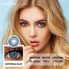 Eyeshare 1 Pair ESTONIA Colored Contact Lenses 14.5mm Big Eyes Natural Lenses For Fashion Eyes Blue Lenses Pupils Grey