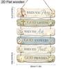 Vintage Patchwork Wooden Sign Ornament—Living Room and Entryway Wall Decor—Artistic Ornament for Bed-and-Breakfast Backdrops
