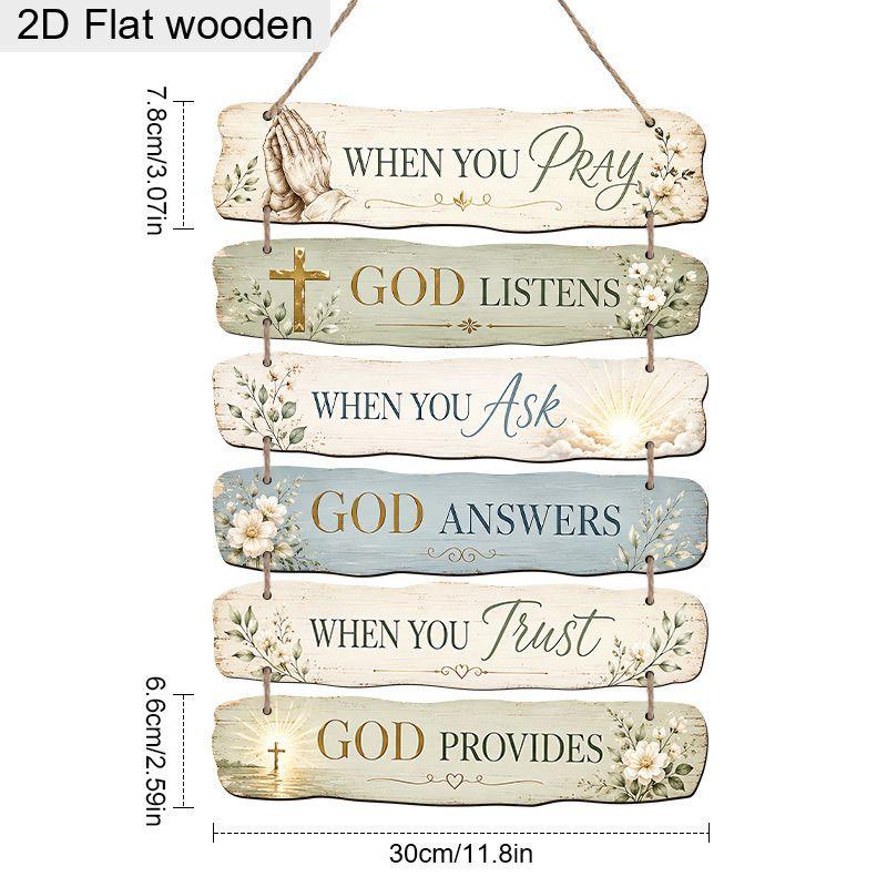 Vintage Patchwork Wooden Sign Ornament—Living Room and Entryway Wall Decor—Artistic Ornament for Bed-and-Breakfast Backdrops
