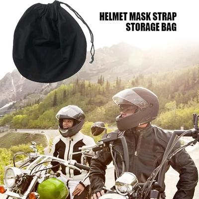 Plush Drawstring Pocket Soft Full Half Helmet Lid Protect Bag New Motorcycle Helmet Bag