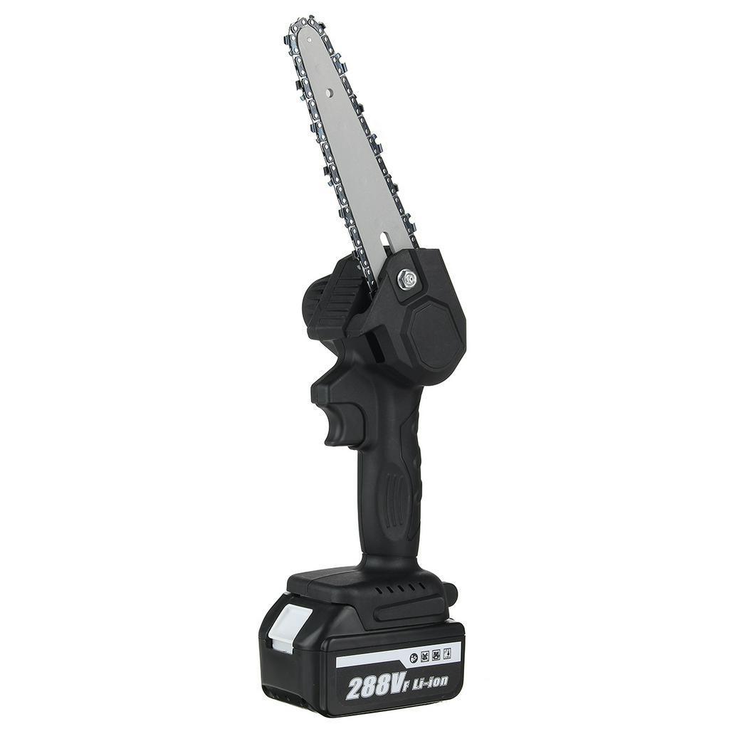 6" Electric Pruning Saw Electric Saw Woodworking Garden Logging 288V 1200W Mini Electric Chain Saw With 2Pcs Lithium Battery
