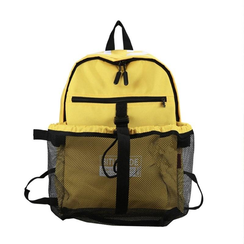 Campus Backpacks Large Capacity School Bag with Basketball Mesh Bag Travel Daypacks Casual Rucksacks for Teen