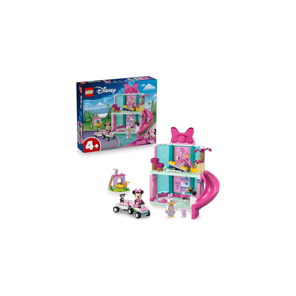 

LEGO Disney Minnie Pet Hotel Toy Building Set for Kids Ages 4-6 Educational Play Blocks