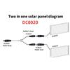 40cm/15.75inch DC8020 1 Stecker auf zwei Buchsen Stromkabel Kupfer Verbindungsdraht 2-in-1 Ladekabel für Solarmodul