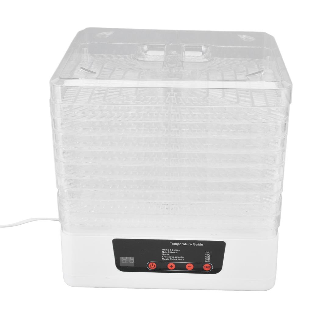 Electric Food Dehydrator Home Fruit Dehydrator Machine with 8 Trays for Meat Herbs Veggies 350WEU