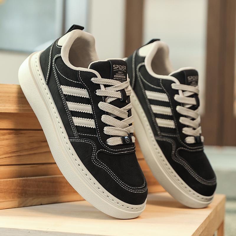 New Men's Classic Fashion Low Top Thick Sole Skateboarding Shoes Comfortable Soft Sole Basketball  Sneakers