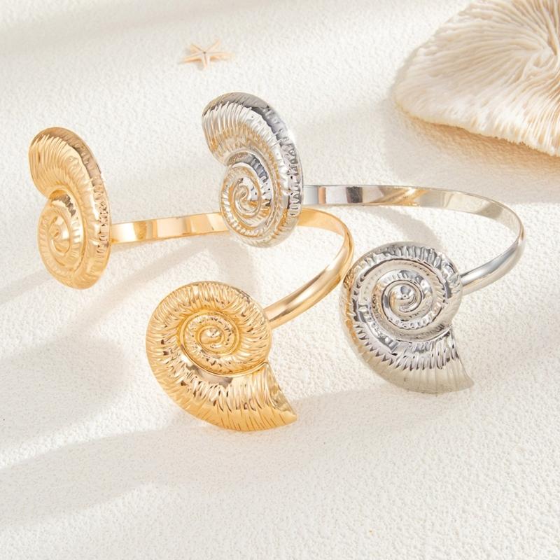 Punk Stil Geometrischer Seestern Verstellbare Öffnung Armreif Für Frauen Mode Metall Armschmuck