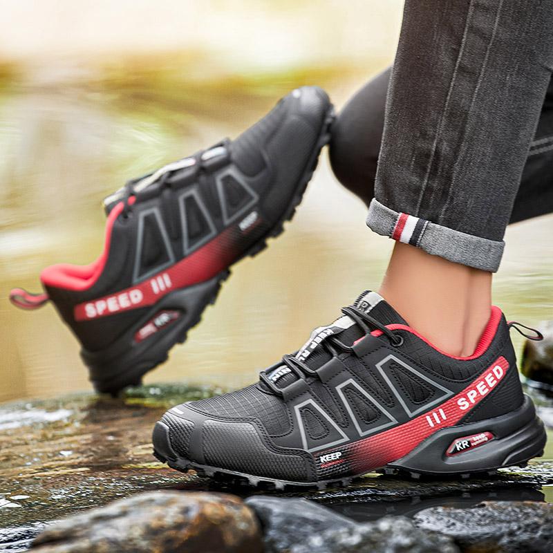 Men's Casual Sports Outdoor Lightweight Sports shoes Mesh Breathable Hiking Shoes Outdoor Camping Shoes Walking Sports Sho
