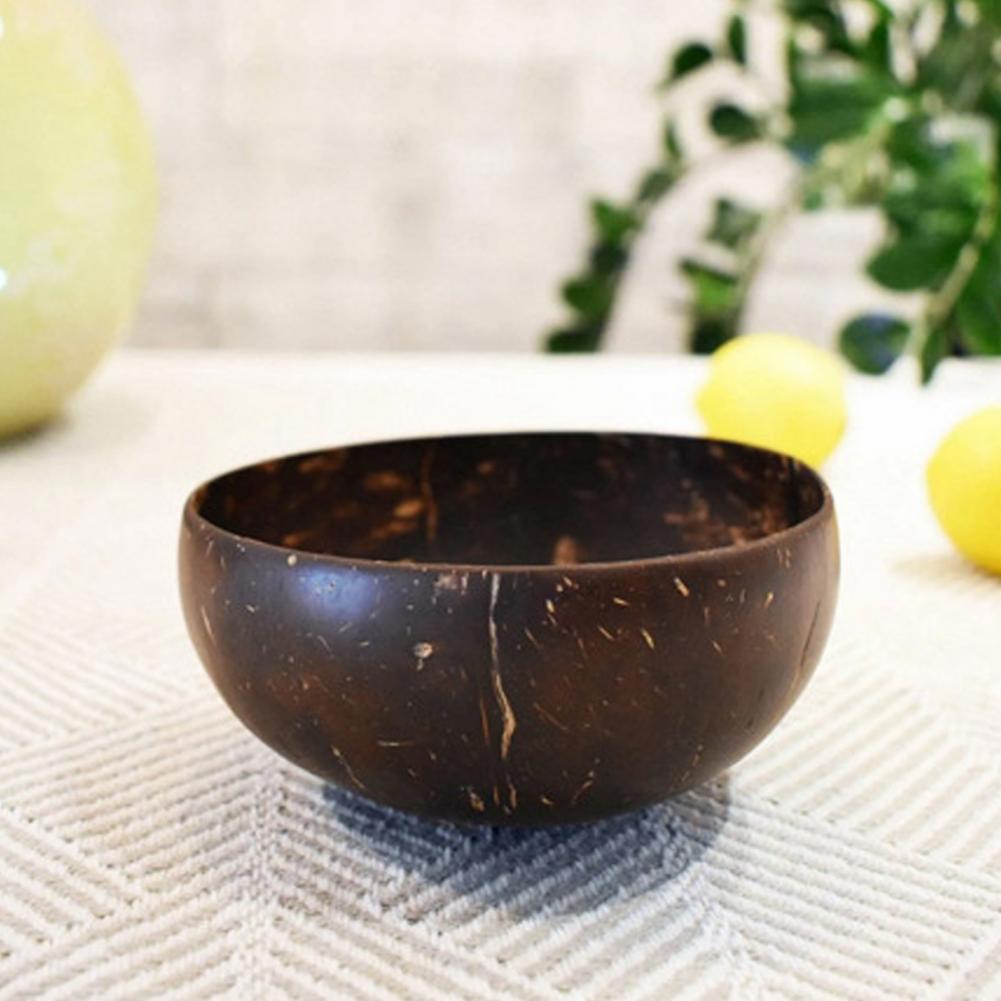 Coconut Wood Bowl Vegan Gift from Natural Coconut Shells Smoothie Acai Buddha Bowls Rustic Serving Bowls Easy to Clean Artisanal